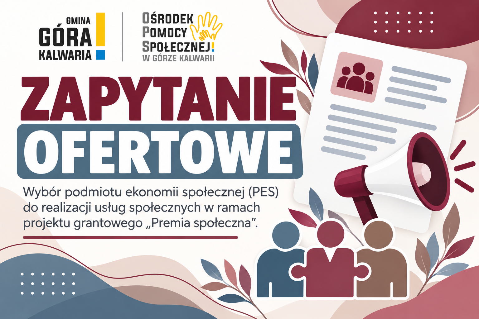Grafika przedstawiająca zapytanie ofertowe